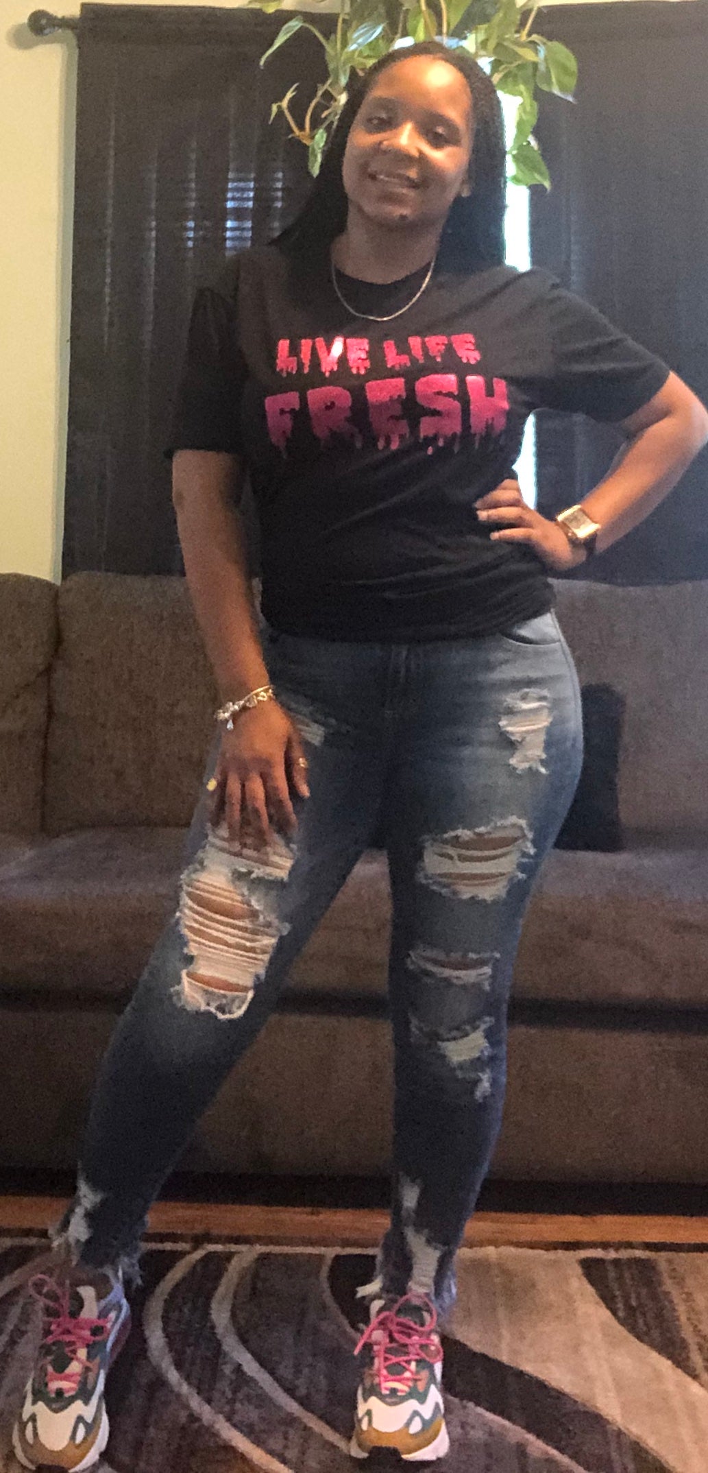 Live Life Fresh- Black